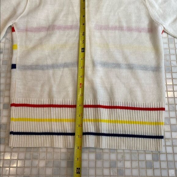 Vintage 50s 60s White Wool Button-down - Picture 10 of 13